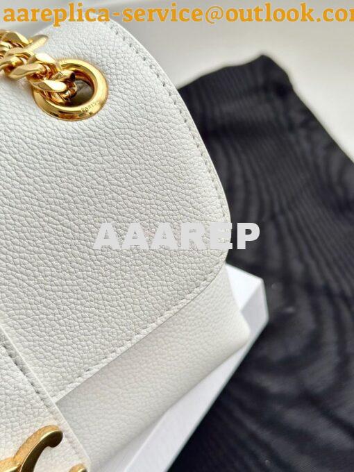 Replica Celine Medium Victoire Bag In Supple Calfskin 115853 White 8