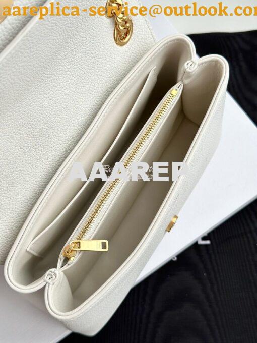 Replica Celine Medium Victoire Bag In Supple Calfskin 115853 White 12