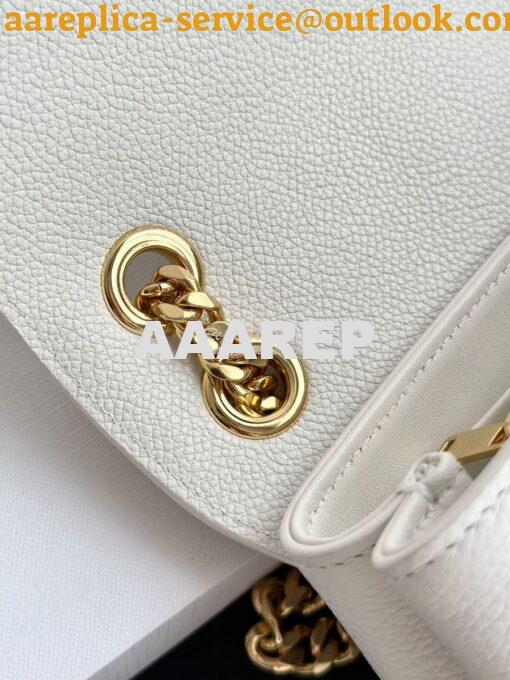 Replica Celine Medium Victoire Bag In Supple Calfskin 115853 White 14