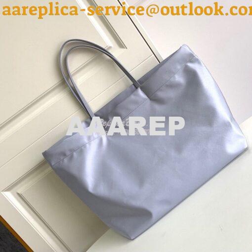 Replica Prada Re-nylon And Saffiano Leather Tote Bag 1BG107 Cornflower 8