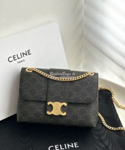 Replica Celine Medium Victoire Bag In Triomphe Canvas 115852