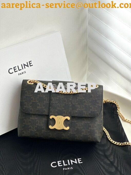 Replica Celine Medium Victoire Bag In Triomphe Canvas 115852