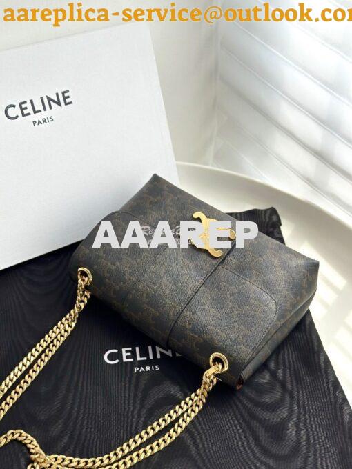 Replica Celine Medium Victoire Bag In Triomphe Canvas 115852 2