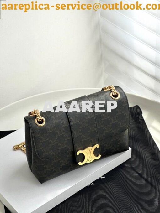 Replica Celine Medium Victoire Bag In Triomphe Canvas 115852 3