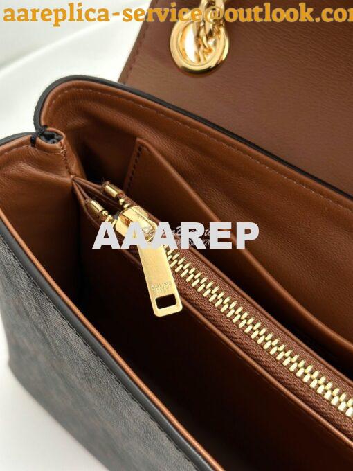 Replica Celine Medium Victoire Bag In Triomphe Canvas 115852 12