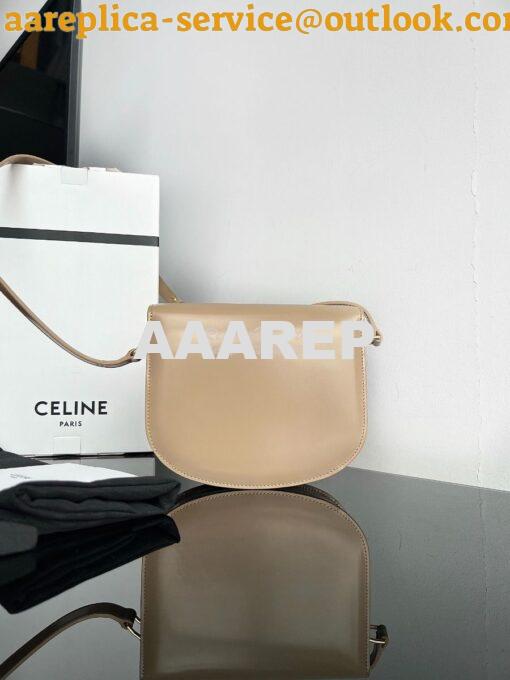 Replica Celine Besace Triomphe In Shiny Calfskin 110413B Nude 11