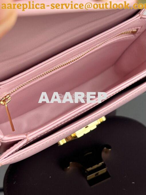 Replica Celine Besace Triomphe In Shiny Calfskin 110413B Rose 9