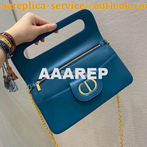 Replica Dior Medium DiorDouble Bag Ocean Calfskin M8641 4