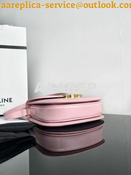 Replica Celine Besace Triomphe In Shiny Calfskin 110413B Rose 10