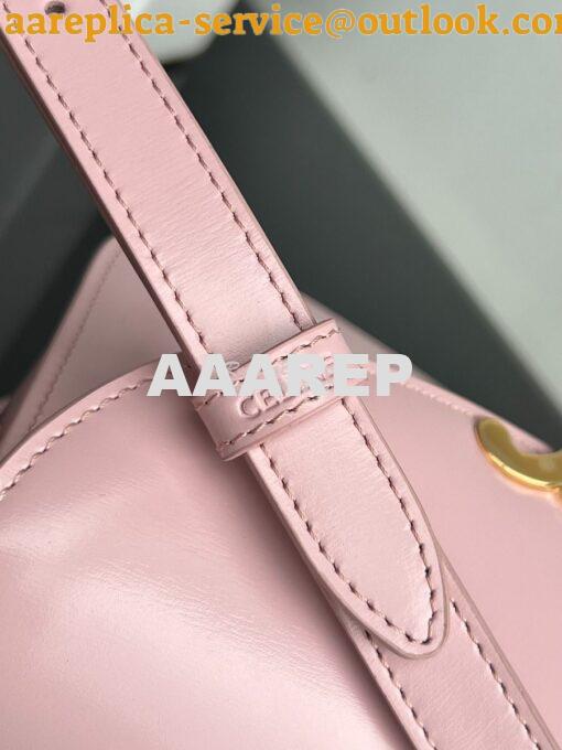 Replica Celine Besace Triomphe In Shiny Calfskin 110413B Rose 11