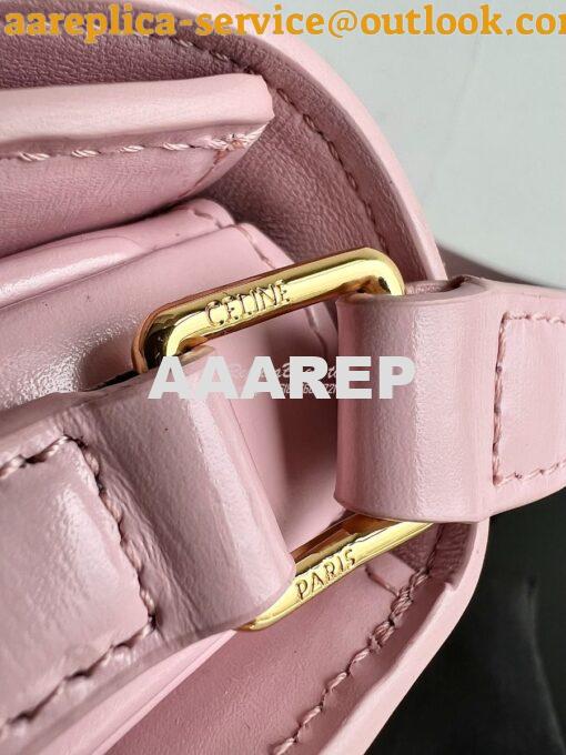 Replica Celine Besace Triomphe In Shiny Calfskin 110413B Rose 12