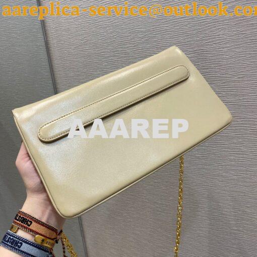 Replica Dior Medium DiorDouble Bag Beige Calfskin M8641 9