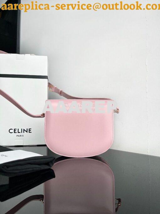 Replica Celine Besace Triomphe In Shiny Calfskin 110413B Rose 14