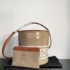 Replica Celine Chain Shoulder Bag Triomphe In Raffia 197993 Natural 17