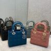 Replica Dior Lady Dior My ABCdior Lambskin Bag with Tonal Enamel Charm 12