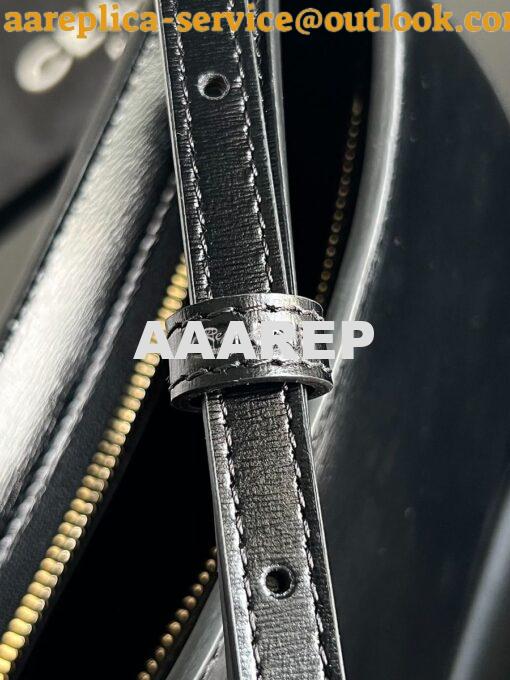 Replica Celine Medium Tilly Bag In Shiny Calfskin 115703B Black 12