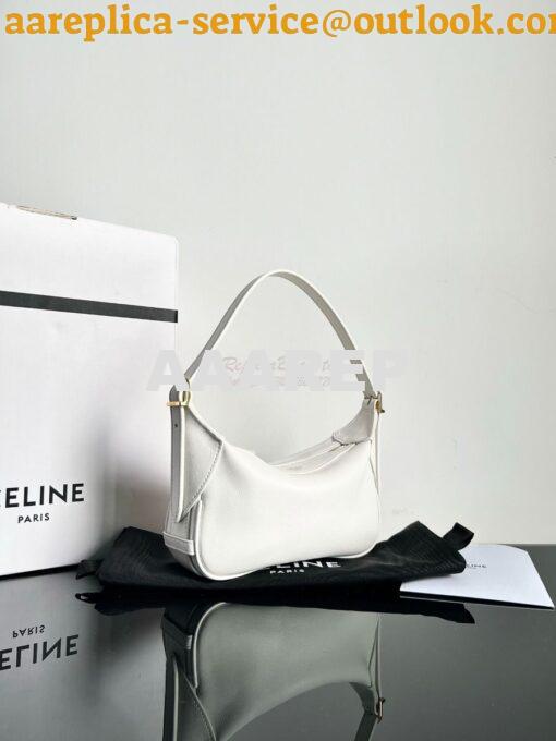 Replica Celine Mini Romy In Supple Calfskin 10K123 White 2