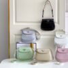 Replica Prada Cleo Brushed Leather Mini Bag 1BH188 White 12