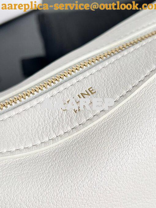 Replica Celine Mini Romy In Supple Calfskin 10K123 White 6