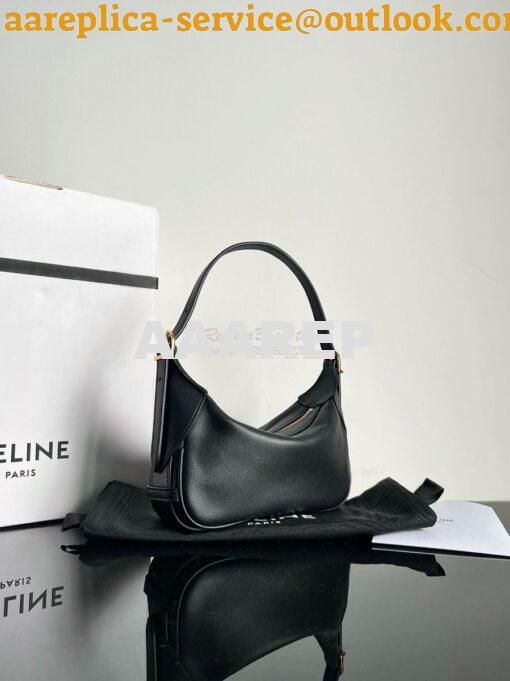 Replica Celine Mini Romy In Supple Calfskin 10K123 Black 2