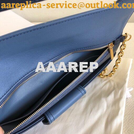 Replica Dior Medium DiorDouble Bag Blue Gradient Calfskin M8641 7