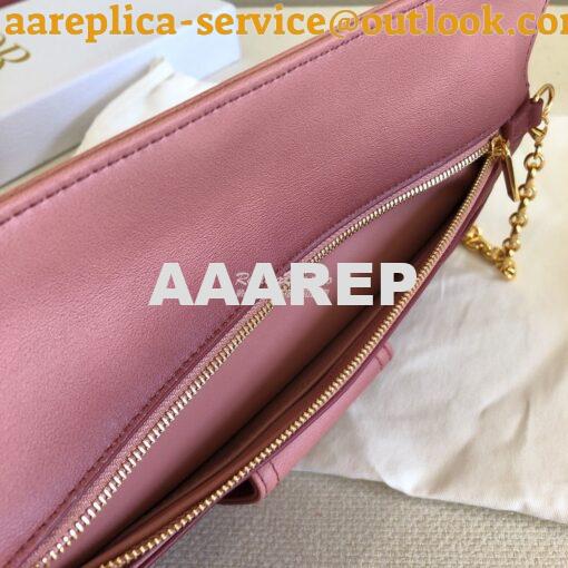 Replica Dior Medium DiorDouble Bag Pink Gradient Calfskin M8641 8