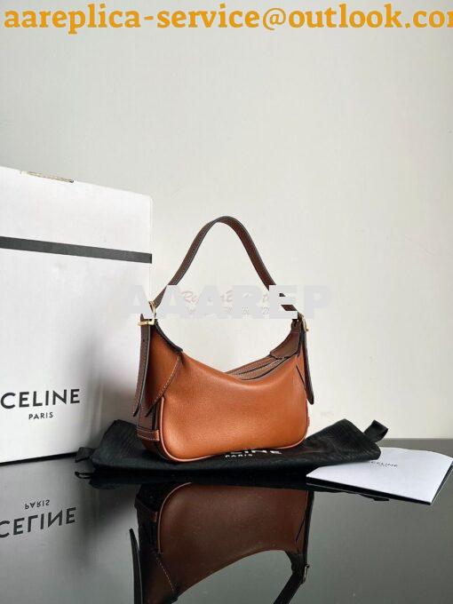 Replica Celine Mini Romy In Supple Calfskin 10K123 Tan 2