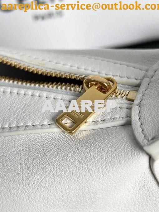 Replica Celine Mini Romy In Supple Calfskin 10K123 White 12