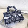 Replica Dior Large Lady D-Lite Bag Gray Toile de Jouy Reverse Embroide 11