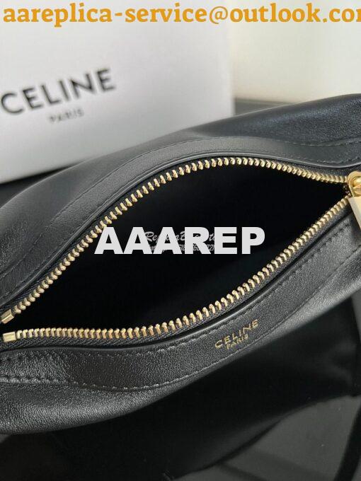 Replica Celine Mini Romy In Supple Calfskin 10K123 Black 9