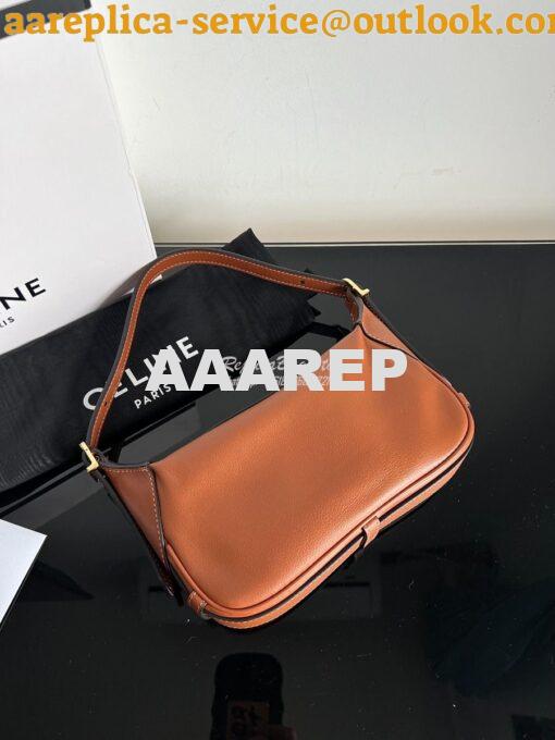 Replica Celine Mini Romy In Supple Calfskin 10K123 Tan 5