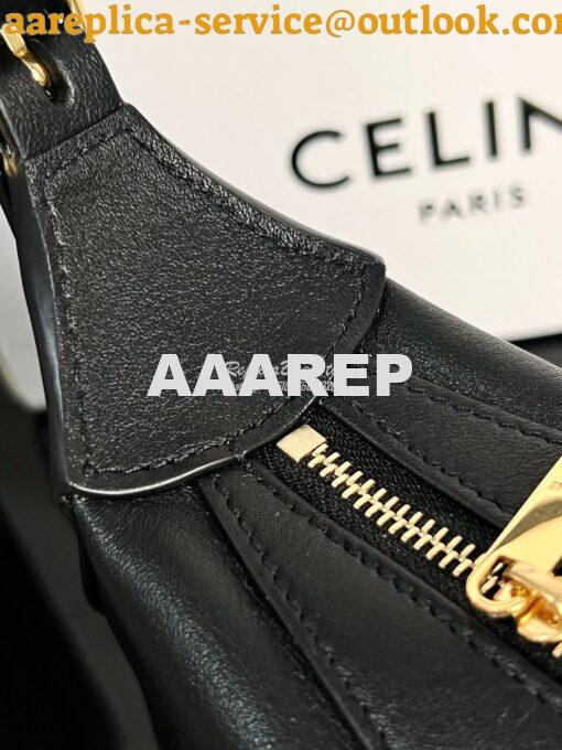 Replica Celine Mini Romy In Supple Calfskin 10K123 Black 11