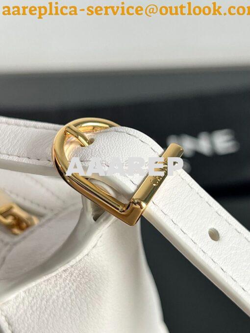 Replica Celine Mini Romy In Supple Calfskin 10K123 White 15