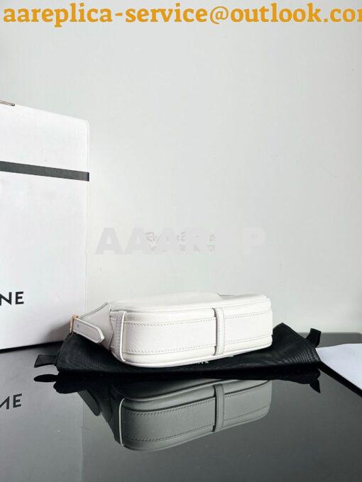 Replica Celine Mini Romy In Supple Calfskin 10K123 White 17