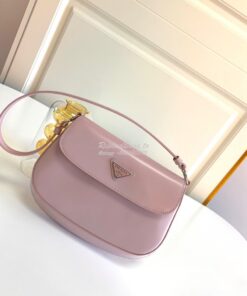 Replica Prada Cleo Brushed Leather Shoulder Bag With Flap 1BD311 Alaba 2