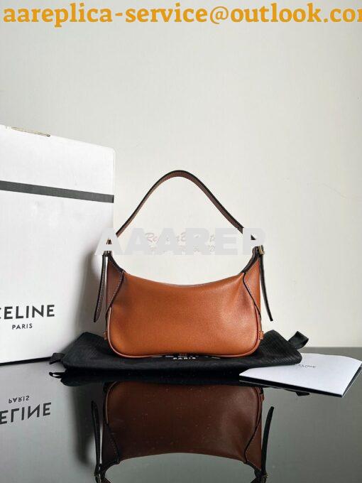 Replica Celine Mini Romy In Supple Calfskin 10K123 Tan 17