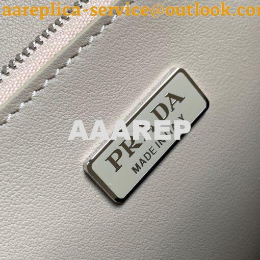 Replica Prada Brushed Leather Tote Bag 1BA330 1BA331 Beige 7