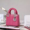 Replica Dior Medium Lady D-Lite Bag Raspberry Toile de Jouy Reverse Em 9