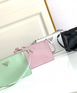 Replica Prada Brushed Leather Mini-bag 1BC155 White