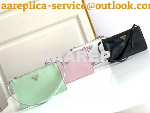 Replica Prada Brushed Leather Mini-bag 1BC155 White