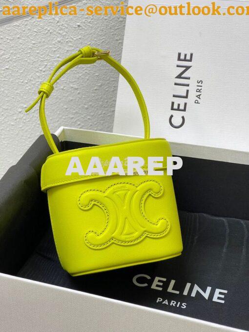 Replica Celine Small Box Cuir Triomphe In Smooth Calfskin 199263 Anis 3