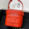 Replica Celine Chain Shoulder Bag Triomphe In Shiny Calfskin 197993 Bl 16