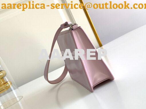 Replica Prada Brushed Leather Mini-bag 1BC155 Alabaster Pink 3