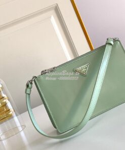 Replica Prada Brushed Leather Mini-bag 1BC155 Aqua