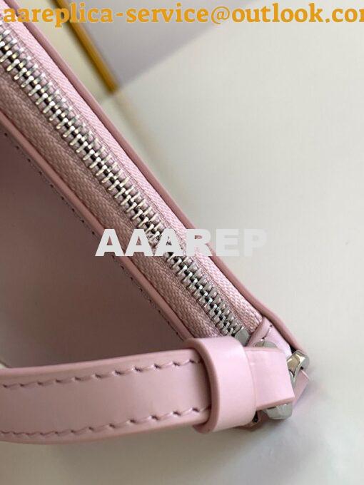 Replica Prada Brushed Leather Mini-bag 1BC155 Alabaster Pink 6