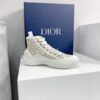 Replica Dior B28 Men/Women High-Top Sneaker Beige and Black Dior Obliq 10