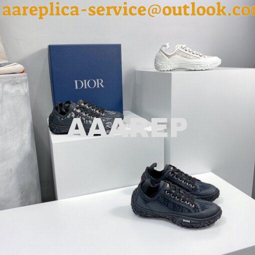 Replica Dior B28 Men/Women Low-Top Sneaker Black Dior Oblique Jacquard