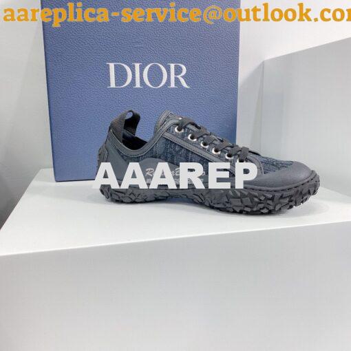 Replica Dior B28 Men/Women Low-Top Sneaker Black Dior Oblique Jacquard 5