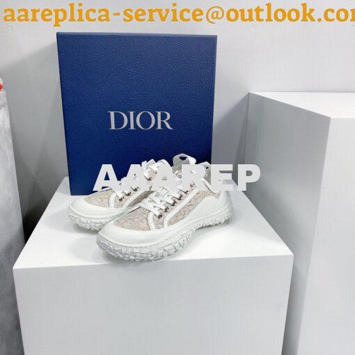 Replica Dior B28 Men/Women Low-Top Sneaker Off-White Dior Oblique Jacq