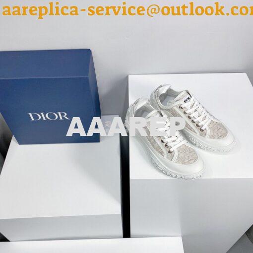 Replica Dior B28 Men/Women Low-Top Sneaker Off-White Dior Oblique Jacq 2